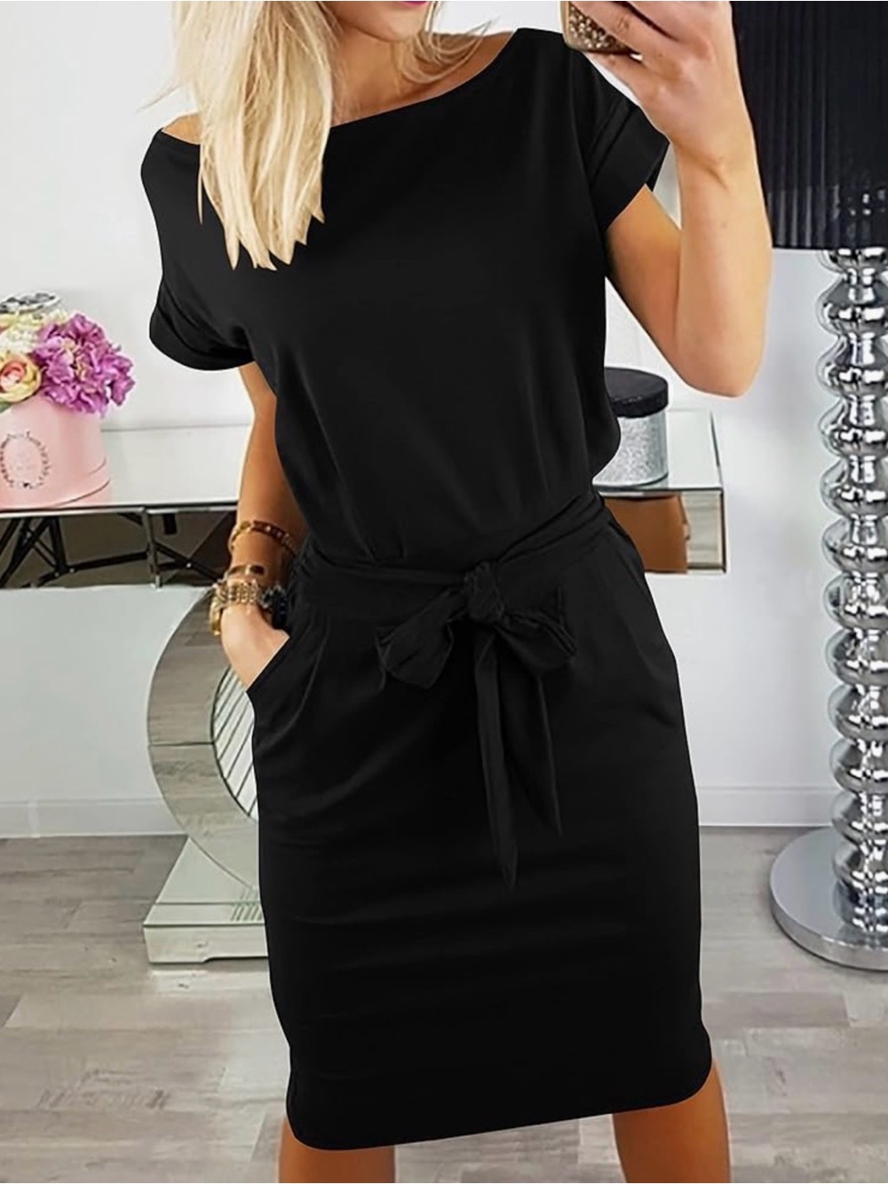 Pretty Garden XL cap sleeve tee shirt dress